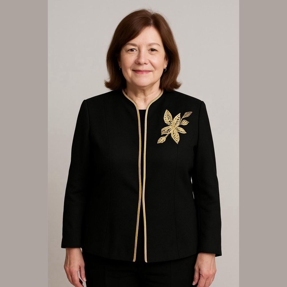 Cato Black and Gold Blazer Women's Size 12
